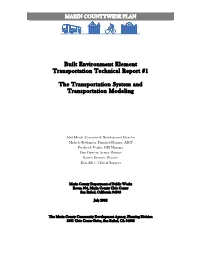 Transportation Technical Report #1