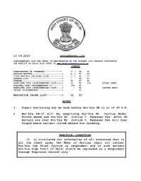 10.09.2015 Mediation Cause List