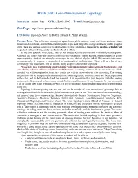 Calculus I – Math