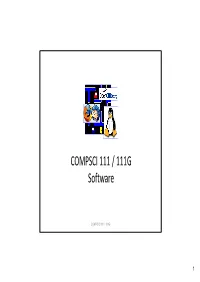 COMPSCI 111 / 111G Software