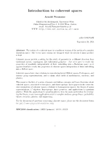 Introduction to Coherent Spaces