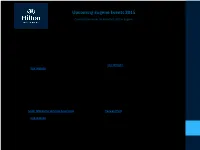 Upcoming Eugene Events 2015 Courtesy Reminder on Behalf Of: Hilton Eugene