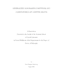 Generalized Noncrossing Partitions and Combinatorics of Coxeter Groups