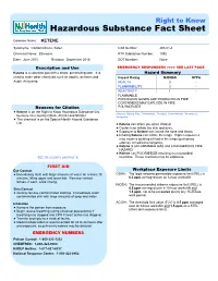Hazardous Substance Fact Sheet