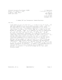 Internet Research Task Force (IRTF) M. Waehlisch Request for Comments: 7046 Link-Lab & FU Berlin Category: Experimental T