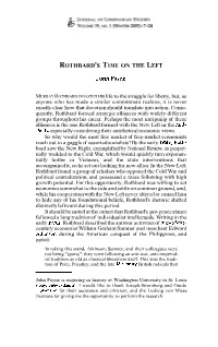 Rothbard's Time on the Left