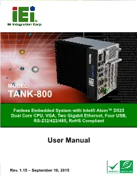 TANK-800 Embedded System