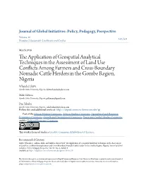 The Application of Geospatial Analytical Techniques in The