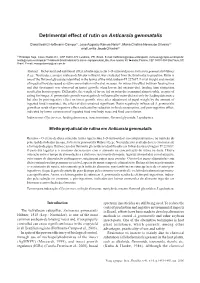 Detrimental Effect of Rutin on Anticarsia Gemmatalis 1453