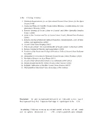 In the IOCCG Report Series: 1. Minimum Requirements for an Operational Ocean-Colour Sensor for the Open Ocean