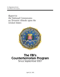 The FBI's Counterterrorism Program