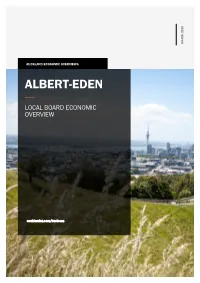 Albert-Eden Local Economic Overview 2019