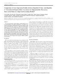 Comparison of Gene Expression Profiles