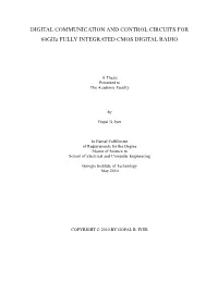 DIGITAL COMMUNICATION and CONTROL CIRCUITS for 60Ghz