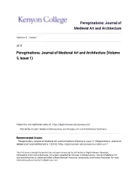 Journal of Medieval Art and Architecture