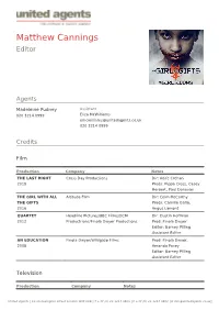 Matthew Cannings Editor