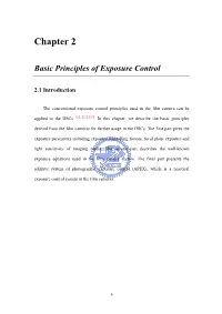 Principles of Camera Exposure Control