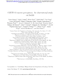 COVID-19 Vaccine Perceptions: an Observational Study on Reddit