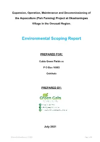 Environmental Scoping Report