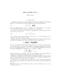 Ideal Classes and SL 2