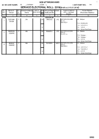SERVICE ELECTORAL ROLL- 2016(Draft W.R.T 01.01.2016) SL