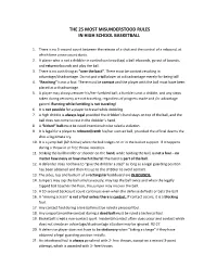 The 25 Most Misunderstood Rules in High School Basketball