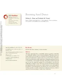 Booming Sand Dunes REVIEWS Further Click Here for Quick Links to Annual Reviews Content Online, Melany L