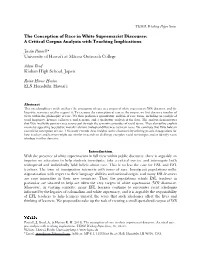 Conception of Race in White Supremacist Discourse: a Critical Corpus Analysis with Teaching Implications