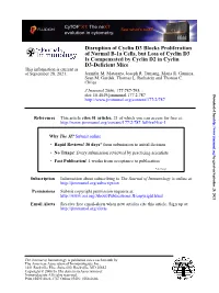 D3-Deficient Mice Is Compensated by Cyclin D2 in Cyclin of Normal B-1A