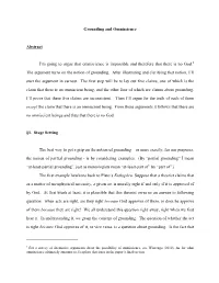 “Grounding and Omniscience” (PDF)