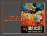 Firefox 1.1 for Nokia N900 Reviewer's Guide