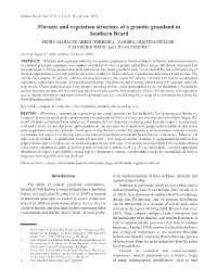 Floristic and Vegetation Structure of a Granitic