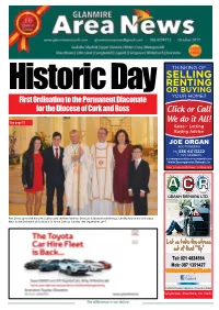 SELLING RENTING OR BUYING Historic Day YOUR HOME? First Ordination to the Permanent Diaconate for the Diocese of Cork and Ross Click Or Call