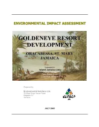 Goldeneye Resort Development Project Are Listed and Commented Upon Below