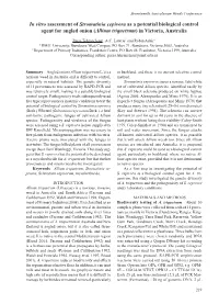 In Vitro Assessment of Stromatinia Cepivora As a Potential Biological Control Agent for Angled Onion (Allium Triquetrum) in Victoria, Australia