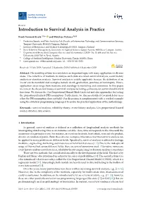 Introduction to Survival Analysis in Practice