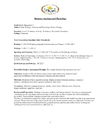 Manatee Anatomy and Physiology
