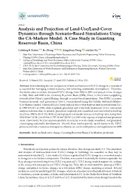Analysis and Projection of Land-Use/Land-Cover Dynamics Through Scenario-Based Simulations Using the CA-Markov Model: a Case Study in Guanting Reservoir Basin, China