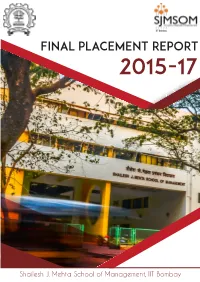 Final Placement Report 2015-17