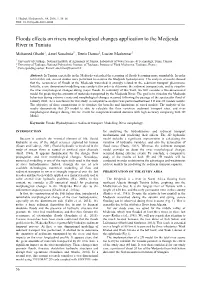 Floods Effects on Rivers Morphological Changes Application to the Medjerda River in Tunisia