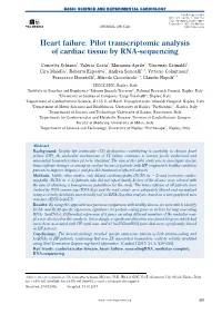 Heart Failure: Pilot Transcriptomic Analysis of Cardiac Tissue by RNA-Sequencing