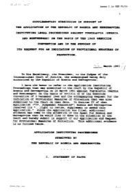 Indication of Provisional Measures of Protection That Was Also Is As F Ollm