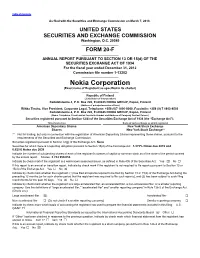 Nokia Corporation (Exact Name of Registrant As Specified in Its Charter)