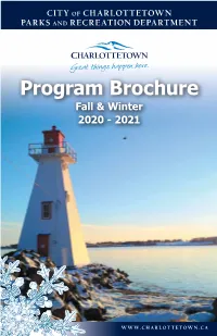 Program Brochure Fall & Winter 2020 - 2021