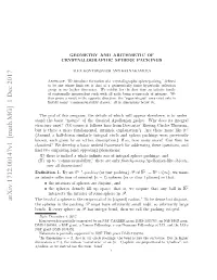 Arxiv:1712.00147V1 [Math.MG] 1 Dec 2017 the Bend of a Sphere Is the Reciprocal of Its (Signed) Radius