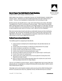 "How to Prepare Your Solid Model for Manufacturing