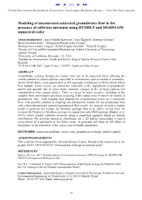 Modeling of Unsaturated-Saturated Groundwater Flow in the Presence of Saltwater Intrusion Using HYDRUS and MODFLOW Numerical Codes