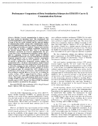 Performance Comparison of Data Serialization Schemes for ETSI ITS Car-To-X Communication Systems