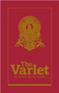 The Varlet of Kappa Alpha Order