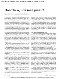 Don't Be a Junk Mail Junkie!